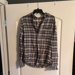 Mossimo Supply Co. Black and White Checkered Shirt